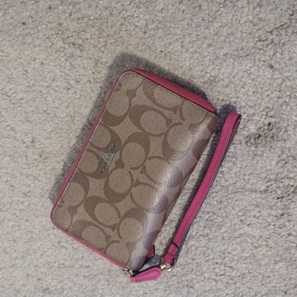 Coach Pink & Brown Wallet